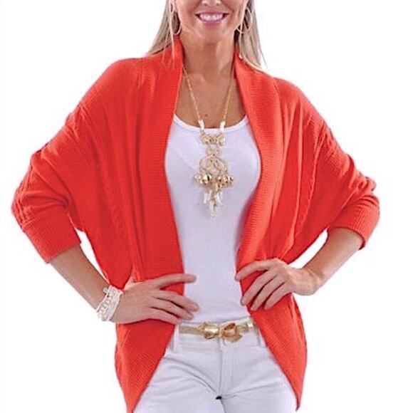 Lilly Pulitzer Cabrina Open Front Pointelle Knit Cardigan Sweater XS/S - Picture 3 of 14